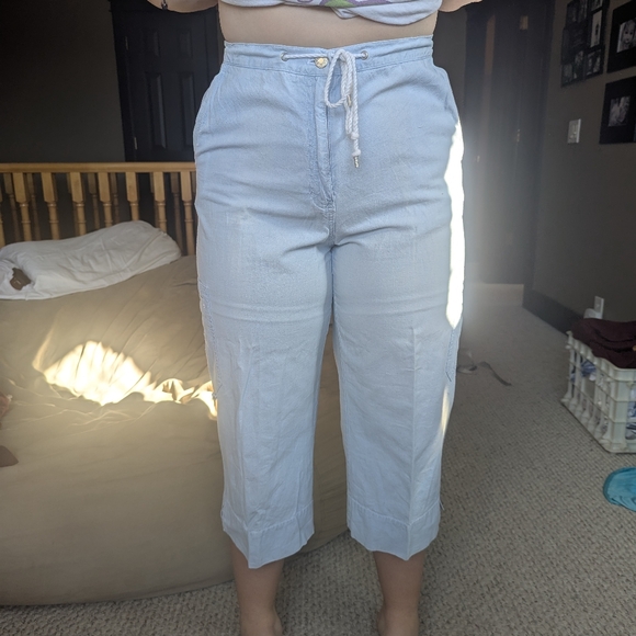 Lauren Denim Co. Capris size 12 light blue - Picture 7 of 10